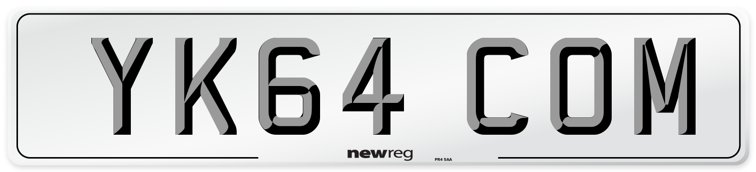YK64 COM Number Plate from New Reg